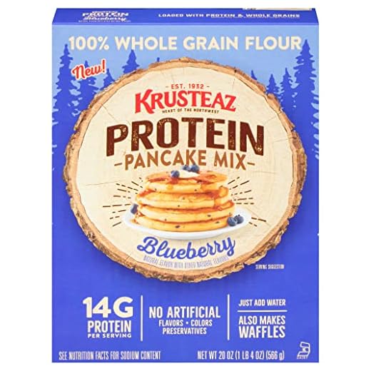 Krusteaz Protein Blueberry Pancake Mix, 20 OZ