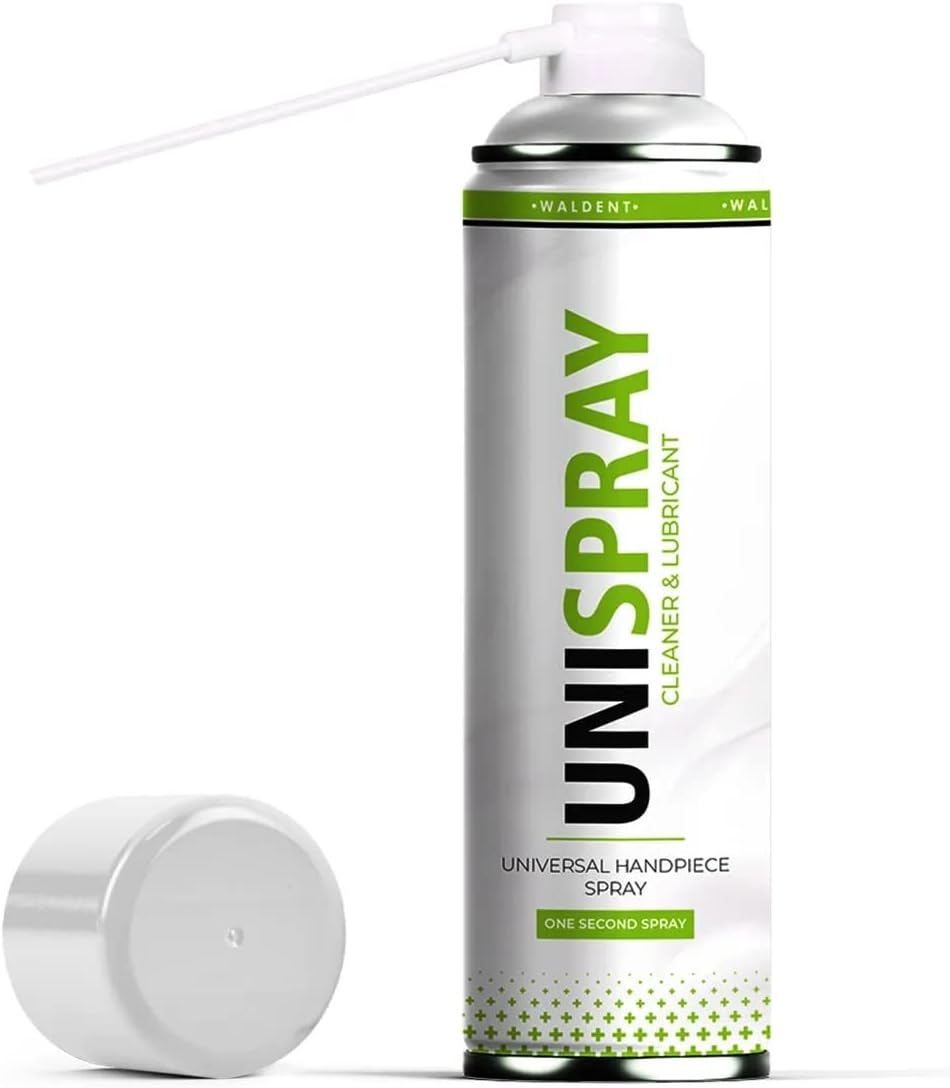 Waldent Unispray Universal Dental Handpiece Oil Spray | Effective Lubrication for Dental Handpieces | Reduces Friction & Wear | Compatible with All Brands | Dental Oil Spray | 500ml