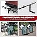 ELITEWILL Dual Trash Can Hauler,Wheeled Garbage Can Towing Trailer Hitch Outdoor Trash Can Transporter Hauling Hitch Carrier Fit for Truck/Golf Cart/ATV/UTV with 2