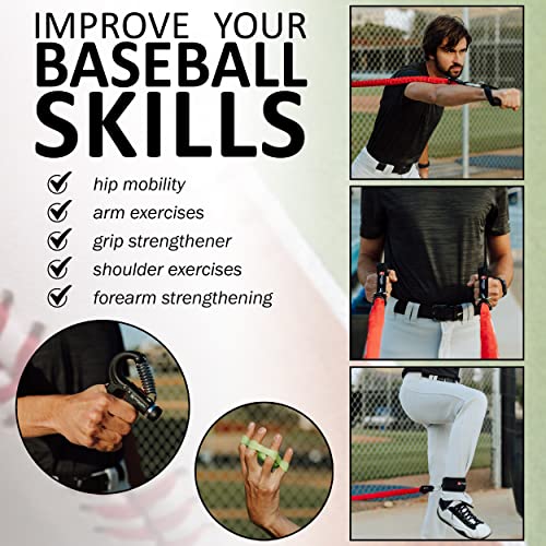 Armcare2Go Baseball Bands For Pitching- 11 Piece Shoulder Baseball Arm Bands And Equipment Kit/Add Velocity And Arm Strength For Baseball And Softball With Baseball And Softball Resistance Bands. #TOP1