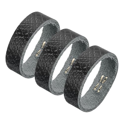 uxcell Leather Belt Loop Keeper, Belt Strap Ring, Belt Band Replacement Strap Holder Belt Accessories for Ratchet Belts