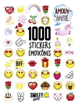 Paperback 1000 Stickers Emoticônes - Amour & Amitié [French] Book