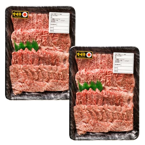 ローカルブランディング [内容量が選べる!]宮崎牛 カルビ焼肉(1kg(500g×2)) 合計1kg 和牛 ブランド ブランド牛 国産牛 国産黒毛和牛 A4 黒毛和牛 牛 牛肉 肉 お肉 精肉 国産 贈答 贈り物 ギフト プレゼント 選べる 焼き肉 霜降り 霜降り肉 小分け パック 使い勝手 冷凍 バーベキュー BBQ アウトドア キャ