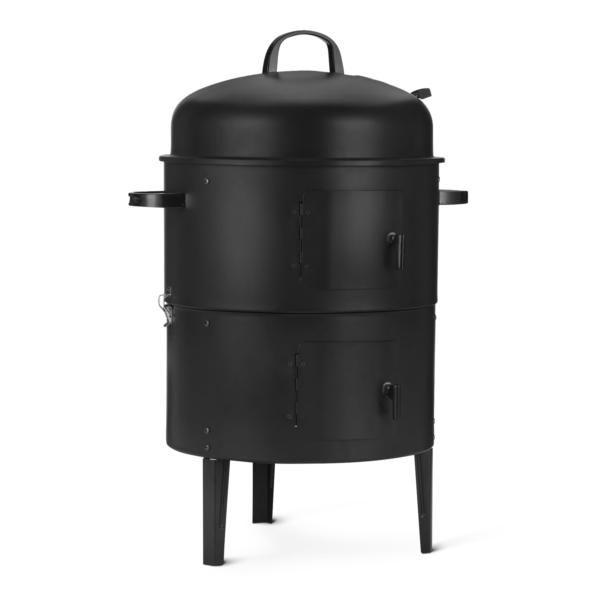 Amazon Basics Outdoor-Smoker, 1 Stück, 40.6 cm, Schwarz