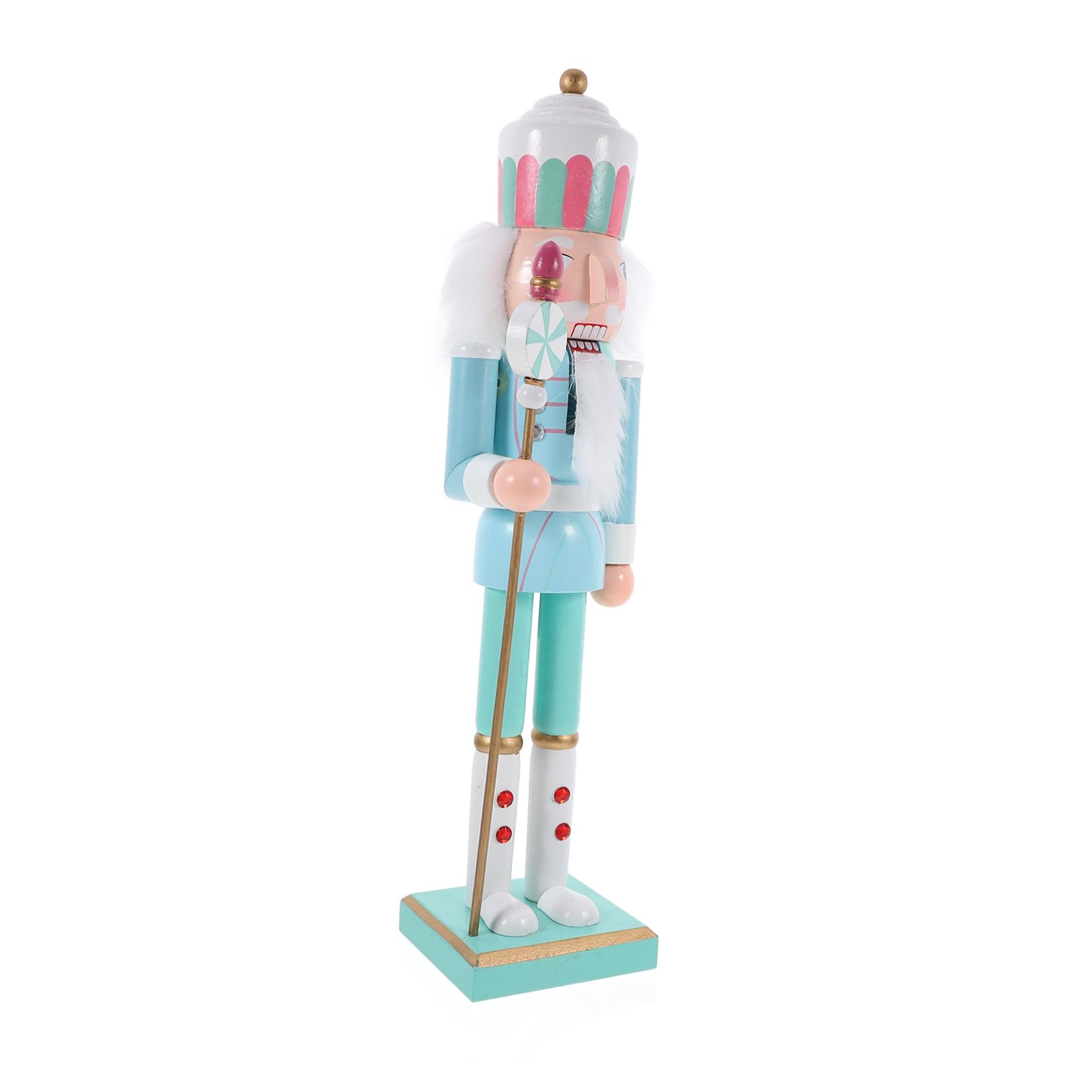 Drewniany Figurka Żołnierza Dziadka Do Orzechów Dekoracja Świąteczna Xmas Ręcznie Malowany Nutcracker Ornament Do Domu i Sklepu