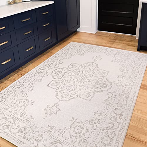 BALTA Tapis Exterieur Vintage, Tapis Tissé Plat idéal pour l'Extérieur sur la Terrasse ou à l'Intérieur dans Un Salon - Chambre, Tissage Mécanique, Polypropylène, 200 x 290 cm, Beige