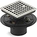 KOHLER K-9136-SN Square Design Tile-In Shower Drain, Vibrant Polished Nickel