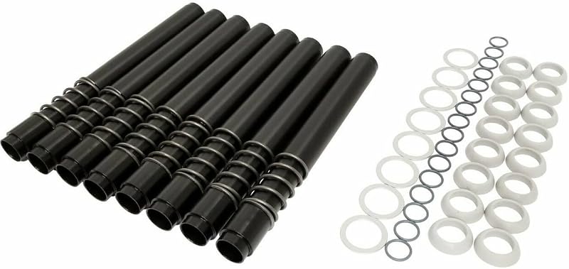Tubos de vareta de válvula JayCee pretos para motores Volkswagen refrigerados a ar – Kit com 8 unidades