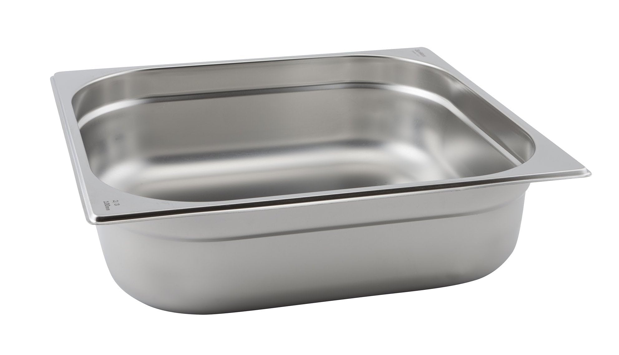 Poêle Gastronorm 2/3 inox 100 mm plat de cuisson pour bain-marie