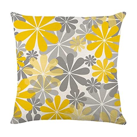 ZNZT Cushion Cover Outdoor Cushion Cover 45X45 Floral Pillowcover Decorative Sofa Cushions Pillows Pillowcase Oil-Proof Sofa Garden Car Office Kids Bedroom Decorative Pillow Case Cover