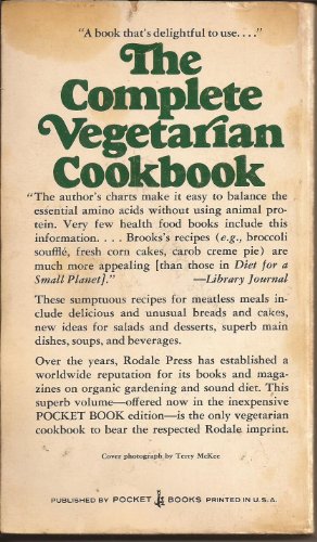 The Complete Vegetarian Cookbook 0671805525 Book Cover
