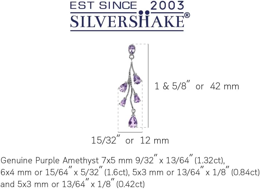 Silvershake Genuine Gemstone 925 Sterling Silver Nature Leaf Inspired Leverback Drop Dangle Post Earrings