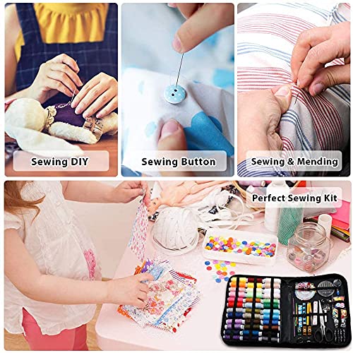 Kits de couture multifonctions avec outils de broderie et fil - 6