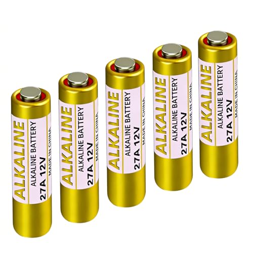 5 Pack 27A 12V Battery Alkaline, A27 12V Battery