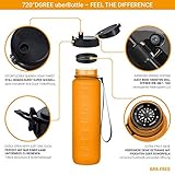 720°DGREE – uberBottle – Tritan Trinkflasche – Honey Yellow – Bundle Rezeptbuch - 2