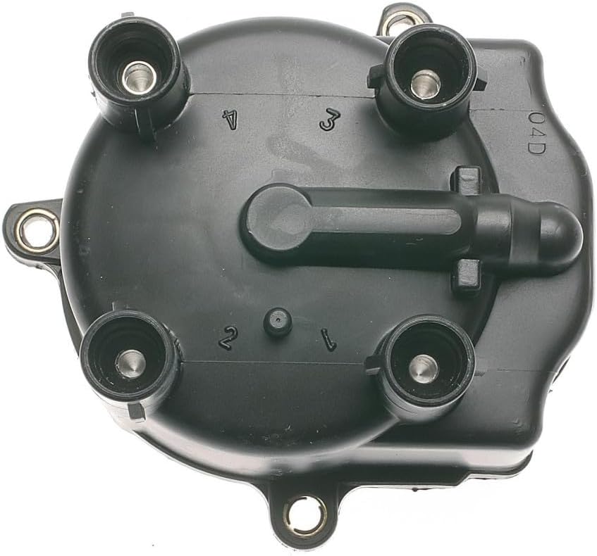 KarParts360 For Toyota Celica 1992 93 94 95 1996 Distributor Cap Top | Aluminum | Black Color | Polypropylene Material | Screw Attachment Method | Top Tower Position | 5 Terminal Quantity | 19017088