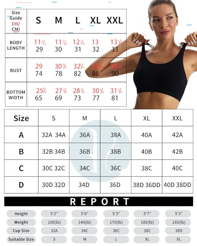Image of RUNNING GIRL Sports Bras for Women,Padded Sports Bra Tank Top Sexy Crisscross Back High Impact Longline Workout Yoga Bra