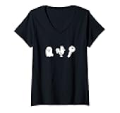 Womens Funny Hidden Bukkake Cum Fetish Boo Cock Key V-Neck T-Shirt