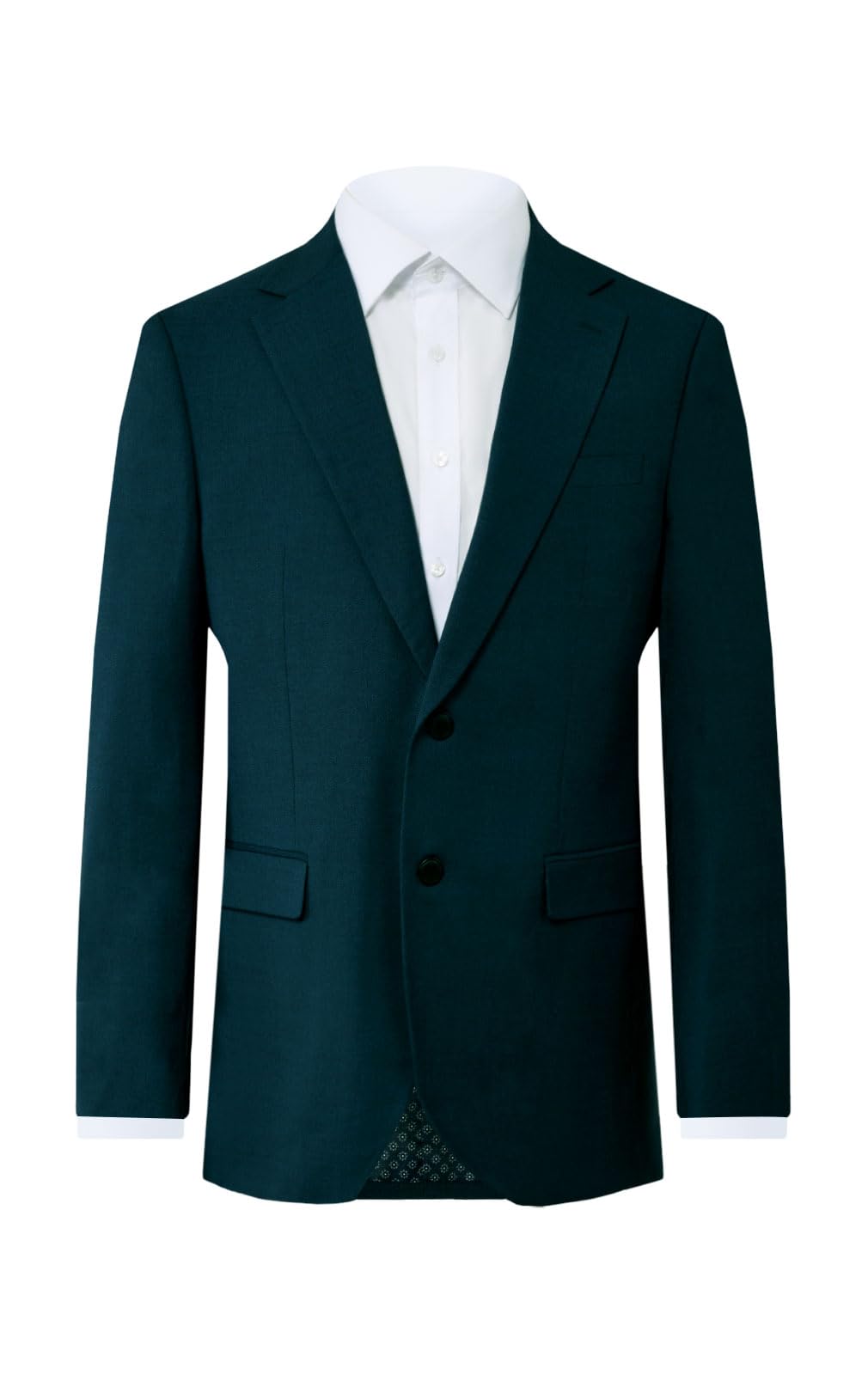 Dobell Mens Teal Suit Jacket Regular Fit-46R