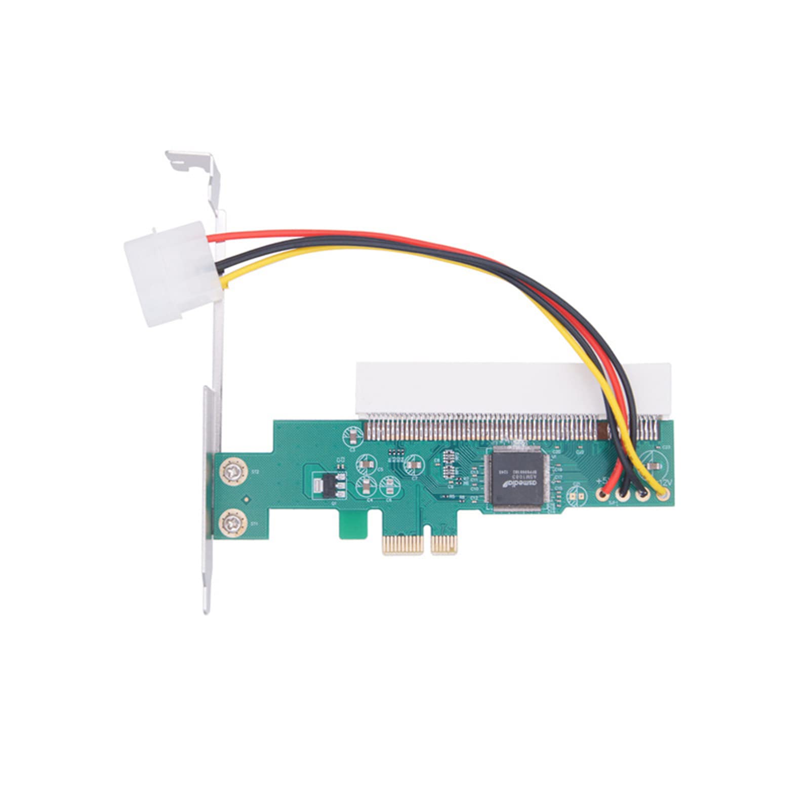WANGCL Konwerter PCIE na PCI Slot karty rozszerzeń z 4-pinowym złączem Power