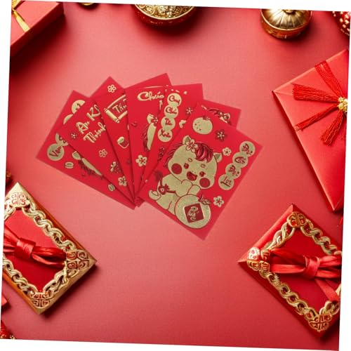 Enveloppes Rouges Li Xi de Qualité Supérieure | Motifs Cheval Dorés