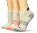Merrell Women's Low Cut Tab 3 Pack Sock, White Flame, s/m