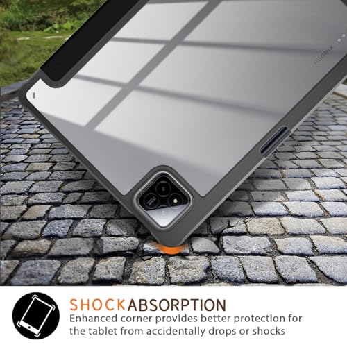 Coque Xiaomi Pad 7 Pro antichoc transparente à trois volets et veille auto - 7