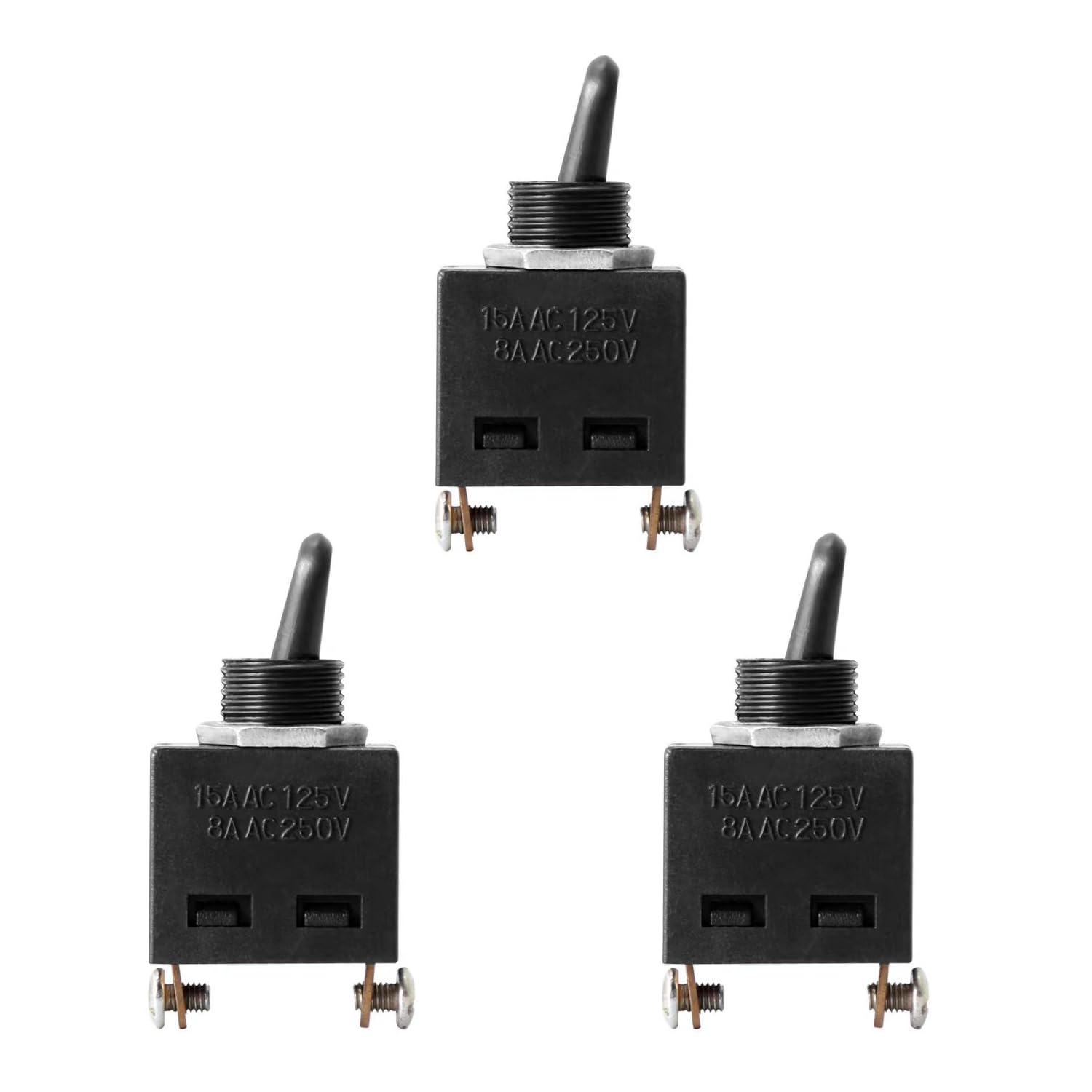 3 Pack Angle Grinder Switch Replacement Universal 15A 125V STE115A12 2Pin ON/Off SPST Toggle Switch for DongCheng Electric Angle Grinder Power Tools 100mm Type 4 Inch Angle Grinders