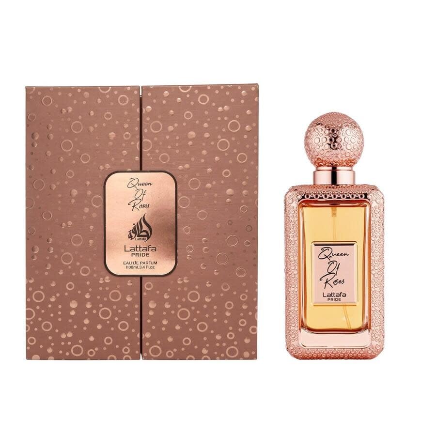 Lattafa Pride Queen of Roses Eau de Parfum 100ml / 3.4 oz – Feminine Floral & Oriental Arabian Perfume with Rose, Pink Pepper, Saffron & Amber – Long‑Lasting Women’s Fragrance