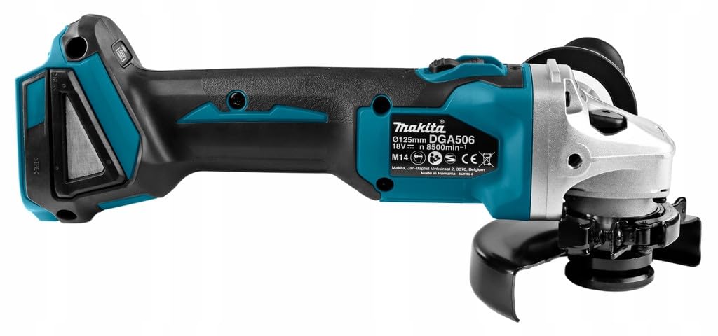 Makita DGA506 LXT Szlifierka Kątowa, 18 V, Średnica 125 mm, Długość 362 mm