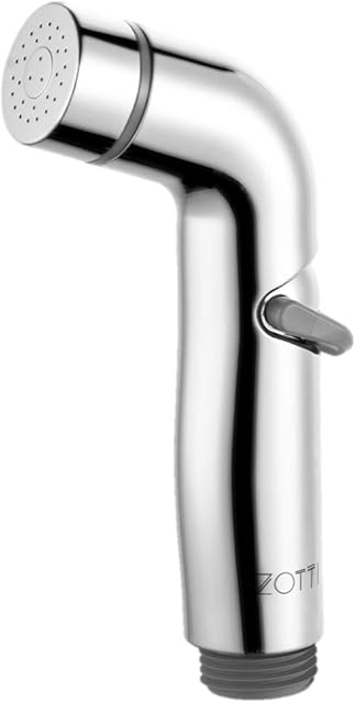 ZOTTI Bidet Douche Spray Hands Free - Toilet Bidet Bathroom Hand Held Shower Bidet Spray Toilet - ABS Chrome