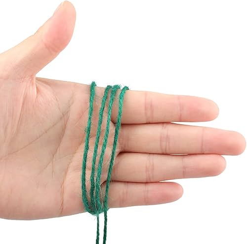 Vista 26 de Cordel de yute natural para arte, manualidades y navidad, cordel de embalaje duradero Gris