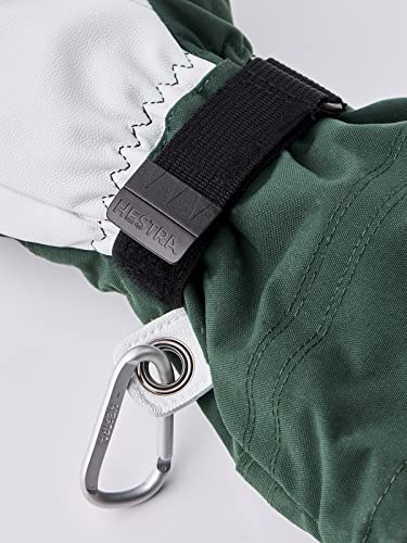 Hestra Army Leather Heli Ski Glove - Classic 5-Finger Snow Glove For Skiing, Snowboarding And Mountaineering, Bottle Green, 11 #TOP5
