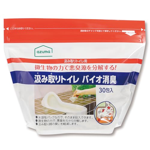 アズマ工業 TK汲み取りトイレバイオ消臭30包入 20g×30包 汲み取りトイレの消臭 ウジの発生防止 トイレに入れるだけ 日本製のサムネイル