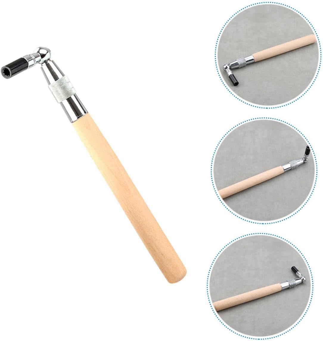 SUPVOX Piano Tuner Spanner Tool L-shape Tuning Wrench Professional Piano Tuning Kit Handheld Ergonomic Design Comfortable Grip