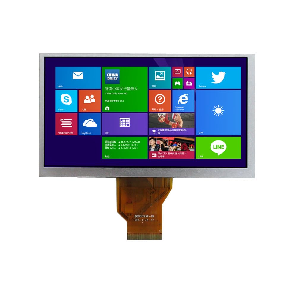 6.5 Inch AT065TN14 50Pin LCD Display Screen Panel for Car DVD GPS Navigation Central Control Multimedia Industrial Equipment Replacement Parts