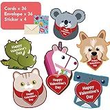 36-Pack Kids Valentine's Day Cards, Valentine Cards for Classroom Exchange, V Day Cards with Envelop