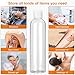 KUKLIPJIM 25 Pack 8 oz Plastic Bottles with White Top Caps, Clear Empty Bottles, Cosmetic Containers for Lotion and Shampoo, Cream, Travel-Friendly Bottles, BPA-Free for Liquids and Personal Care