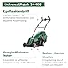 Bosch kabelgebundener Rasenmäher UniversalRotak 34-405 (1300-W-Motor, Schnittbreite: 34 cm, 40-Liter-Grasfangkorb, geeignet für ebenes Rasenmähen und Schneiden kleinster Kanten)