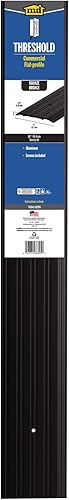 Miniatura 5 de M-D Building Products 68395 Umbral comercial de aluminio de perfil plano: Solución de acceso de entrada duradera y elegante Protección contra Bronce