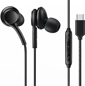 Fones De Ouvido Com Fio Tipo C Intra Auricular Microfone Integrado Compativel iPhone 15 15 Pro 15 Pro Max 16 16 Pro Max Com Fio Fones Estéreo Compatíveis ANDROID LG Qualidade Premium