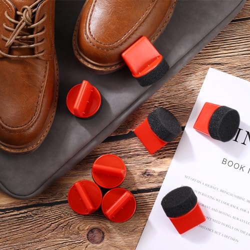 10 Pcs Shine Shoes Sponge Applicators Foam Dauber Shoe Polish Applicator Brush Leather Shoes Boots Care Cloths Suede Cleaner(10 Pcs Shoe Sponge B)