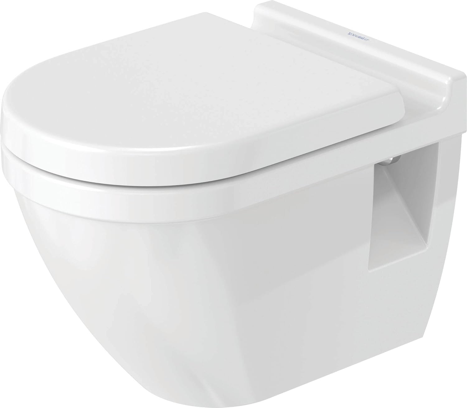 Duravit 2200090000 Starck 3 Wall Mount Toilet Bowl, White Finish