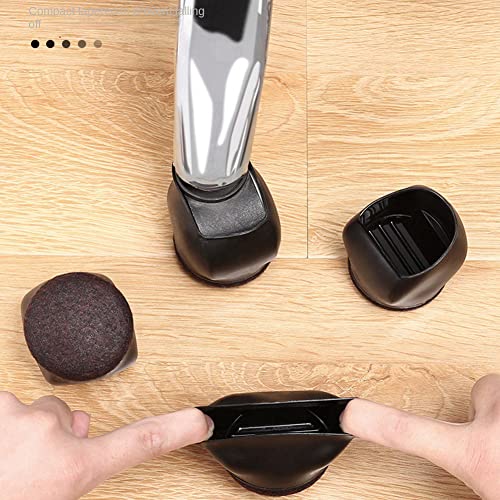 Tyuooker Rubber Bed Office Chair Wheel Stopper Furniture Legs Caster Cups Chair Feet Floor Protectors Felt Pads - Image 4