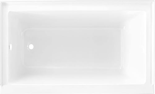 Miniatura 90 de Swiss Madison Well Made Forever SM-DB561 Voltaire - Bañera acrílica de drenaje para zurdos de 48 x 32 pulgadas, 48 x 32 pulgadas, color blanco