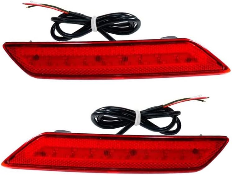 Brake Tail Turn Signal Lights, LED Bumper Reflector, Compatible with Honda Civic Sedan 2013-2015