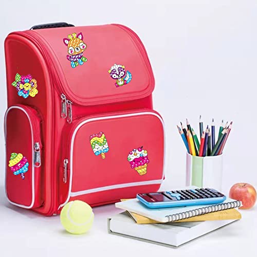 Fadgesy Diamond Painting Kit For Kids,5D Diy Diamond Painting Stickers,Kids For Boys And Girls Ages 4-8,6-12 Birthday Gifts For Girl (Ad-Icecream Animals 24Pcs) #TOP6