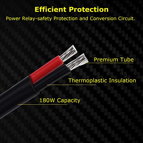 Wiring Harness 2 Lead, Ychow-Tech 12V 40A Led Light Bar Wiring Harness Switch Relay Fuse Nylon Wiring Harness Kit Offroad Driving Lights Fog Lights Cube Led Pods Wire Kit For Truck Atv Utv Boat #TOP4