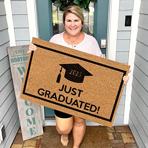 Tunkence Entrance Doormat Indoor Door Mat Season Of Graduation Graduation Cap Classic Brown Floor Mat For Outdoor Indoor, Home Décor #TOP1