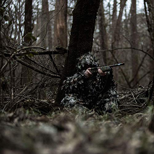 Arcturus 3D Ghillie Leaf Suit: Lightweight, Breathable Leafy Camo Suit For Hunting, Paintball, And Airsoft With Over 1,000 Laser-Cut Leaves (Dark Woodland, Ml) #TOP6